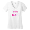 Only The Best Moms Get Promoted To Aunt Women's V-Neck T-Shirt