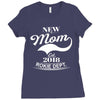 New Mom 2018 Rokie Dept. Ladies Fitted T-Shirt