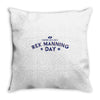 rex manning day Throw Pillow