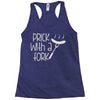 prick with a fork Racerback Tank