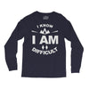 i know i am difficult ski mountain Long Sleeve Shirts