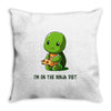 ninja diet (green) Throw Pillow
