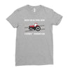 case ih red tractor boy comin' through Ladies Fitted T-Shirt