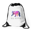 Big Dipper with Galaxy Drawstring Bags