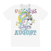unicorns are born in august cute unicorn All Over Women's T-shirt