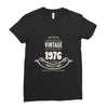 premium vintage 1976 classic perfectly aged limited edition Ladies Fitted T-Shirt