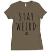 Juanpa Zurita Stay Weird Ladies Fitted T-Shirt
