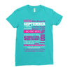 quens are born in september Ladies Fitted T-Shirt