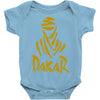 uomo dakar stampa oro moto deserto parigi africa sport Baby Onesie