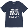 i flexed and the sleeves fell off V-Neck Tee