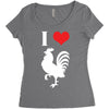 i love cock Women's Triblend Scoop T-shirt