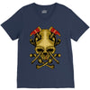 skull axe V-Neck Tee