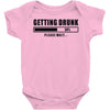 getting drunk please wait Baby Onesie