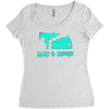 mac and cheese Women's Triblend Scoop T-shirt