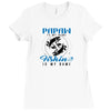 Papaw is my Name Fishing Is My Game Ladies Fitted T-Shirt