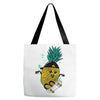 pineapple skateboarding Tote Bags