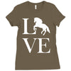horse love Ladies Fitted T-Shirt