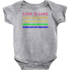 love is love, black lives matter, climate change is real, immigrants m Baby Bodysuit
