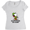 Happiness is Camp Women's Triblend Scoop T-shirt