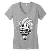 alien skull Women's V-Neck T-Shirt