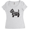 dog lover Women's Triblend Scoop T-shirt