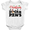 christmas dogs and paws Baby Bodysuit