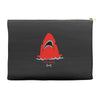 red blue shark Accessory Pouches