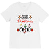 first grade christmas crew V-Neck Tee