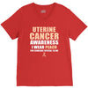 Uterine Cancer Awareness I Wear Peach For Some Special To Me V-Neck Tee