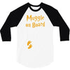 Muggle On Board Orange 3/4 Sleeve Shirt