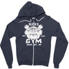 sloth's gym Zipper Hoodie