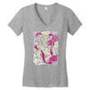 split Women's V-Neck T-Shirt