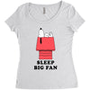 Sleep Big Fan Women's Triblend Scoop T-shirt