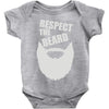 respect the beard (2) Baby Onesie