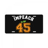 Impeach 45 License Plate