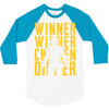 winner winner chicken dinner 3y 3/4 Sleeve Shirt
