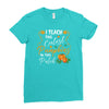 fall i teach the cutest pumpkins Ladies Fitted T-Shirt