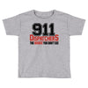 911 dispatcher heroes black logo Toddler T-shirt