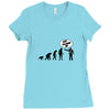 stop following me monkey Ladies Fitted T-Shirt