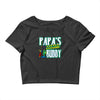 papa's little fishin buddy Crop Top