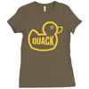 duck quack Ladies Fitted T-Shirt