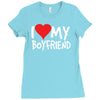 i love my boyfriend Ladies Fitted T-Shirt