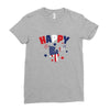 4th of July Ladies Fitted T-Shirt