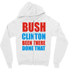 bush clinton large Zipper Hoodie