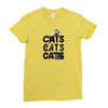cats cats cats Ladies Fitted T-Shirt