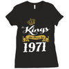 kings are born in 1971 Ladies Fitted T-Shirt