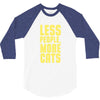 less people, more cats 3/4 Sleeve Shirt