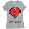 heart beats Ladies Fitted T-Shirt