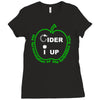cider i up west country cider drinking Ladies Fitted T-Shirt