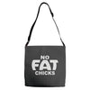no fat chicks (2) Adjustable Strap Totes